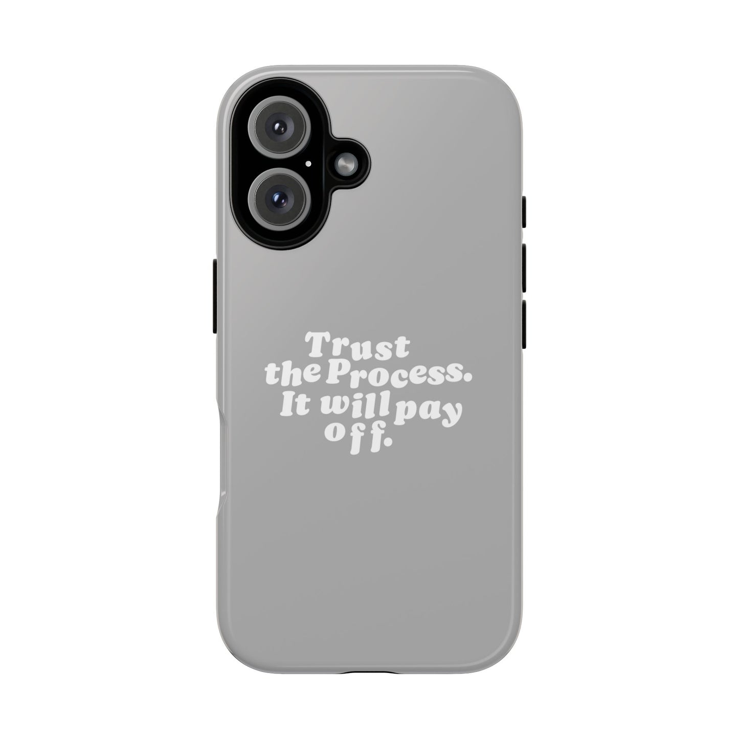 Trust harder Hard Case Grau iPhone