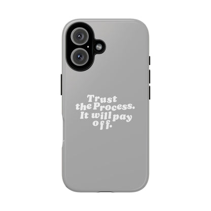 Trust harder Hard Case Grau iPhone