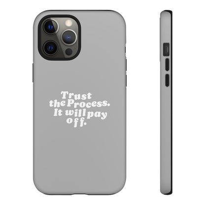 Trust harder Hard Case Grau iPhone