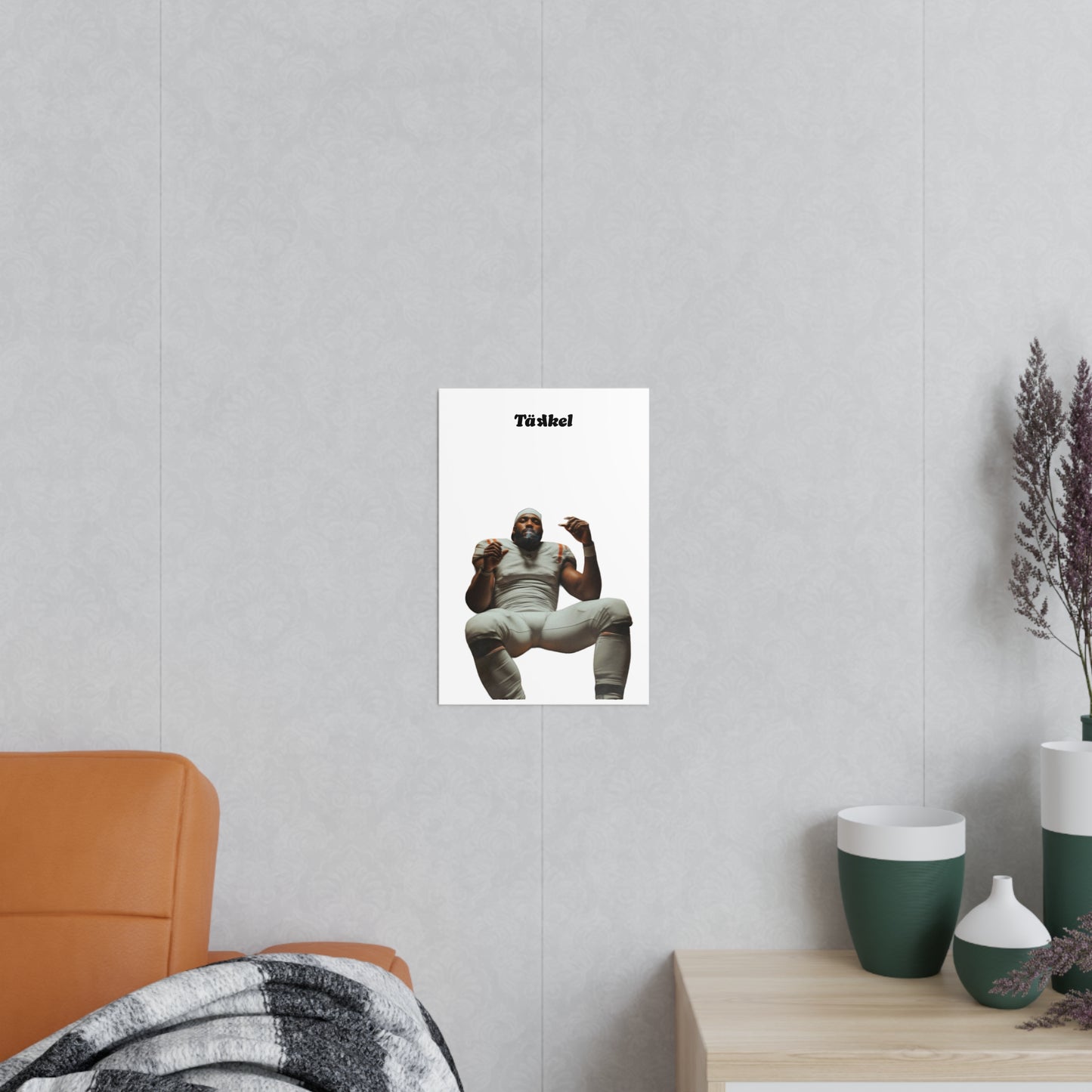 TÄKKEL Poster – Football Player Power Design