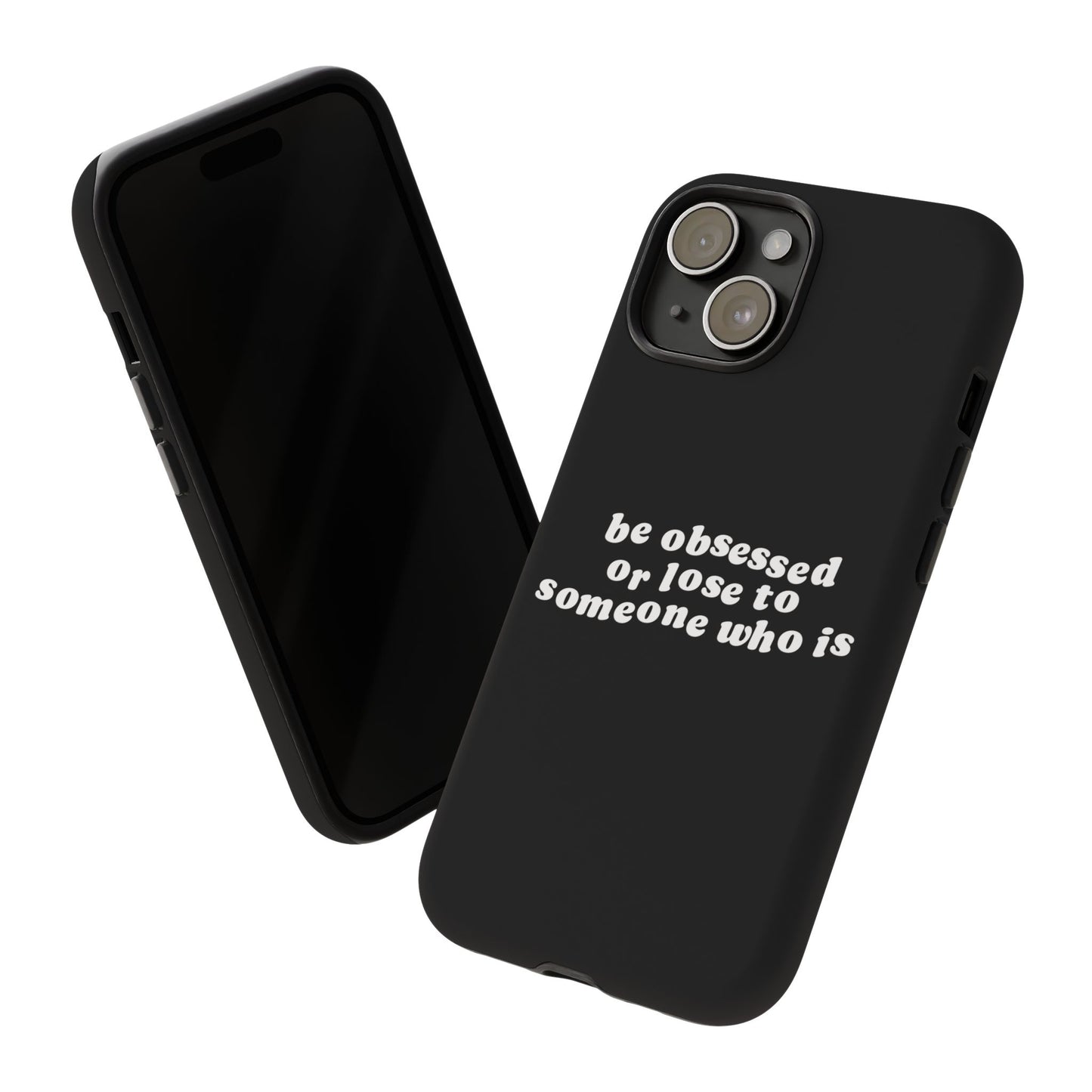 Be Obsessed Hard Case Schwarz iPhone