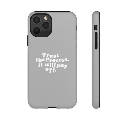 Trust harder Hard Case Grau iPhone