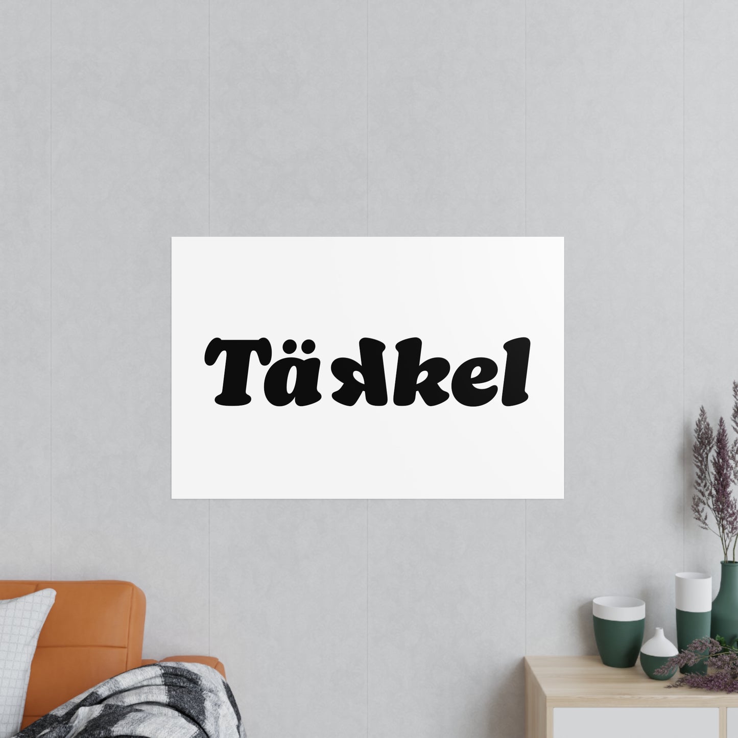 TÄKKEL Poster – Bold Football Statement Design