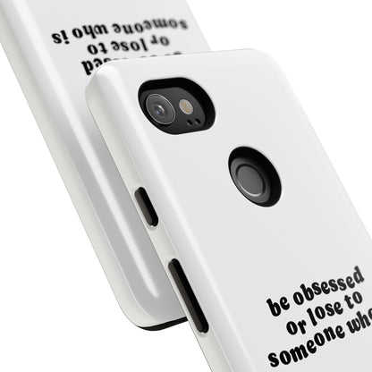 Too Obsessed Hard Case Weiß Google Pixel