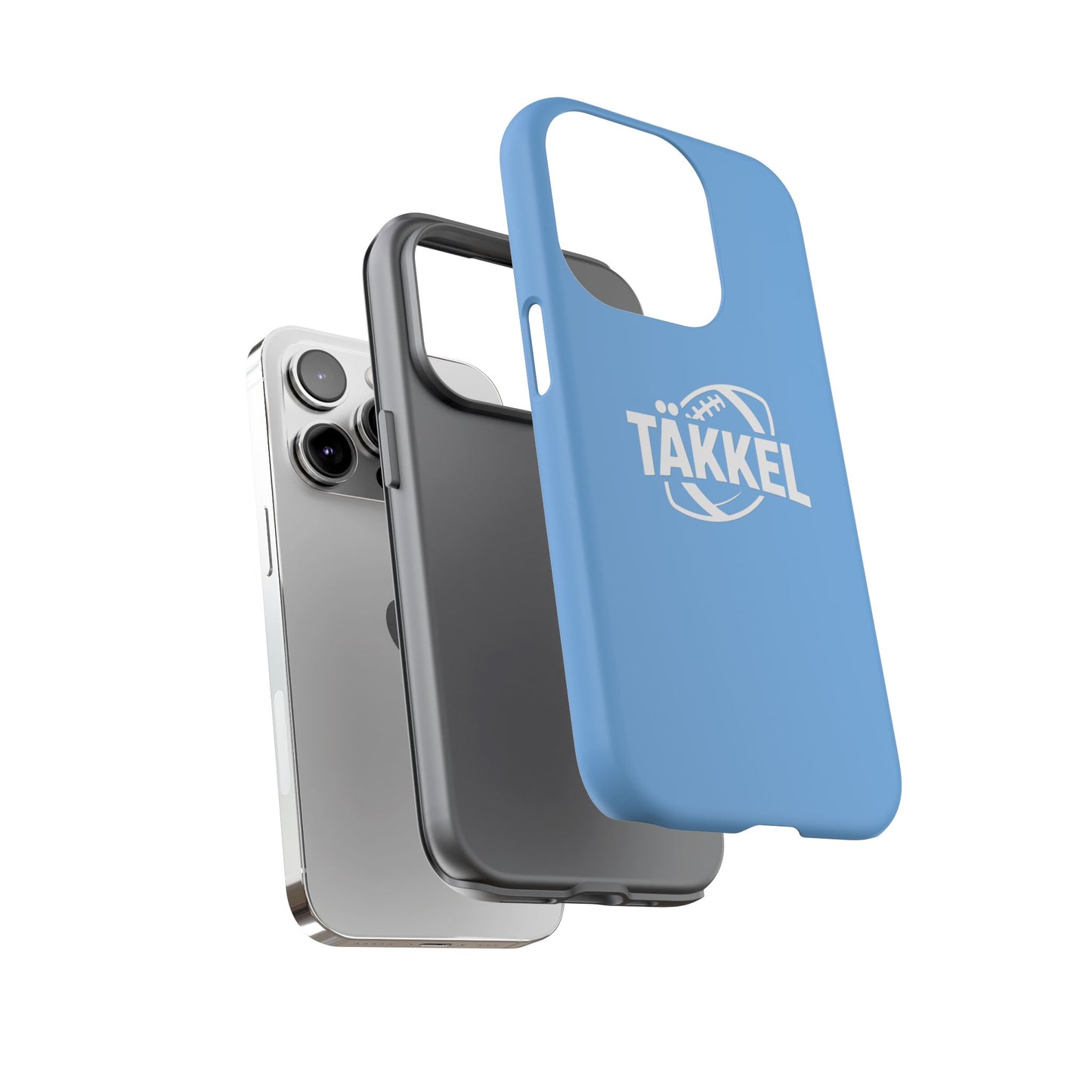 TÄKKEL FOOTBALL Hard Case Babyblau iPhone