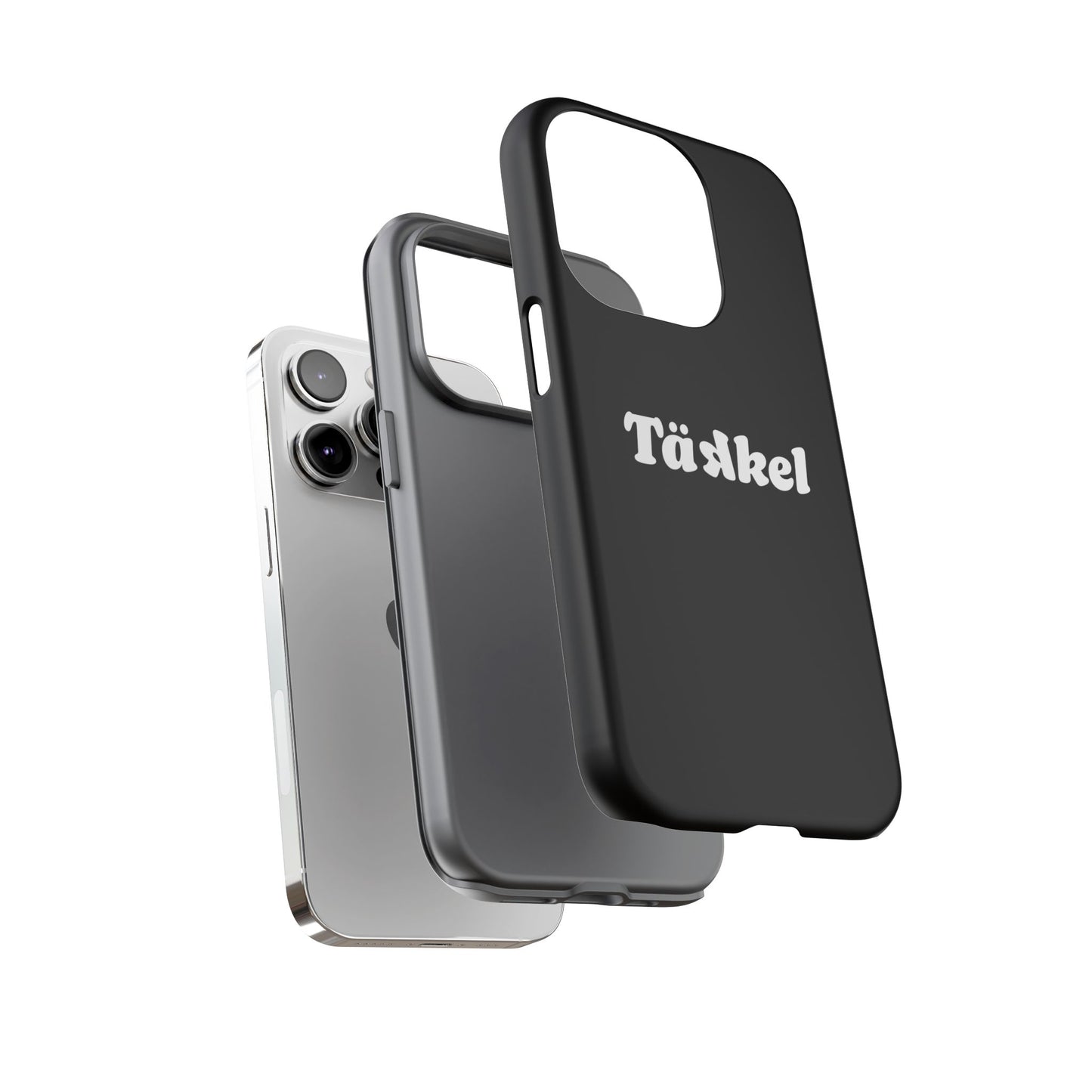 TÄKKEL Classic Hard Case Schwarz iPhone