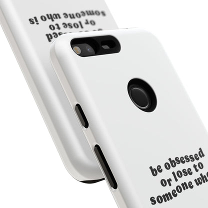 Too Obsessed Hard Case Weiß Google Pixel