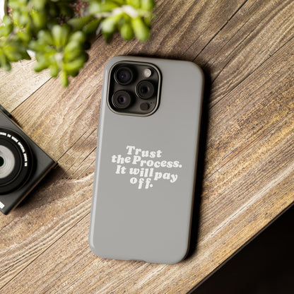 Trust harder Hard Case Grau iPhone