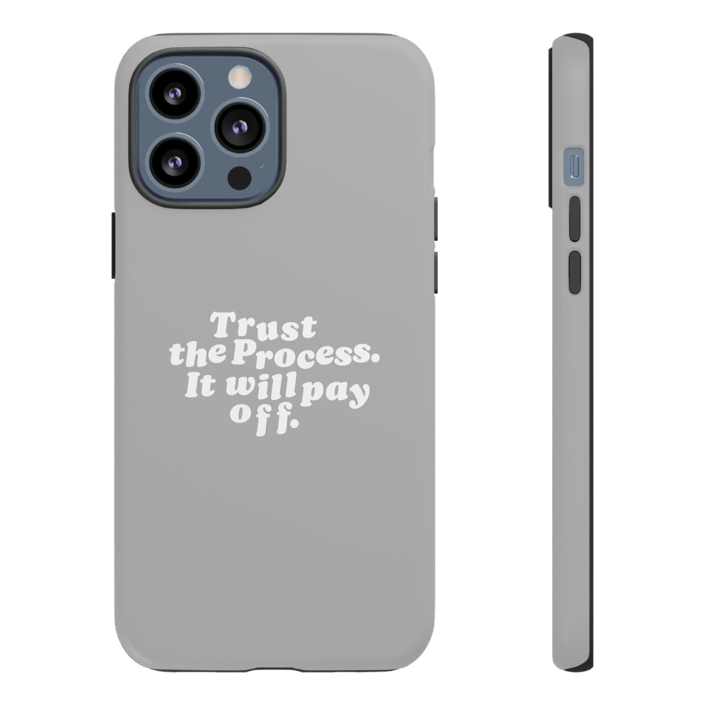 Trust harder Hard Case Grau iPhone