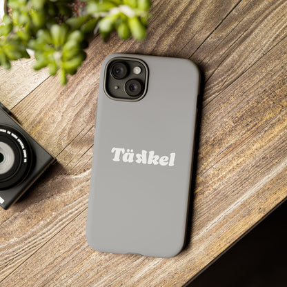 TÄKKEL Classic Hard Case Grau iPhone