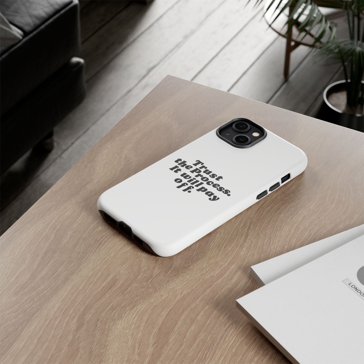 Trust harder Hard Case Weiß iPhone