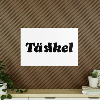 TÄKKEL Poster – Bold Football Statement Design