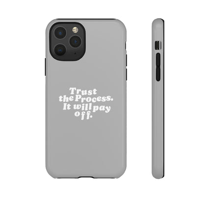 Trust harder Hard Case Grau iPhone