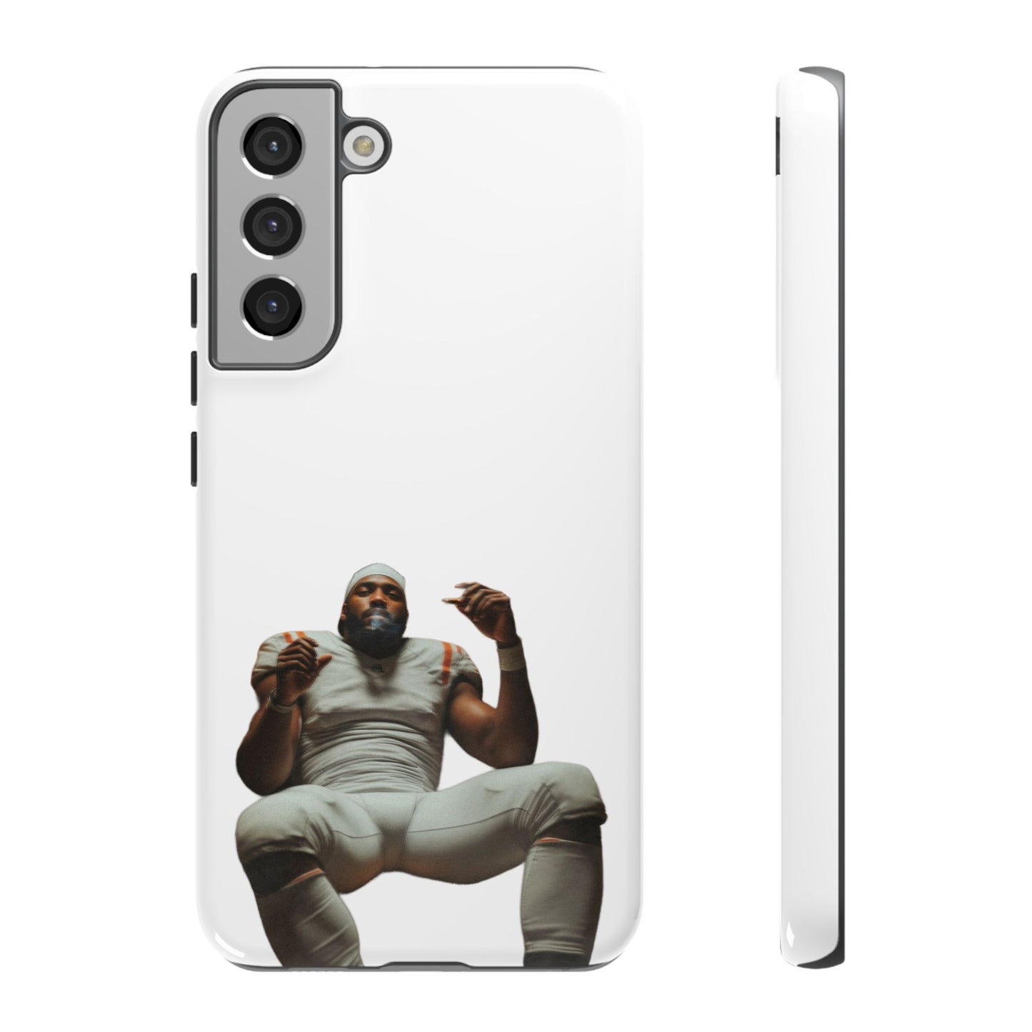 Who´s gonna smoke Hard Case Weiß Samsung