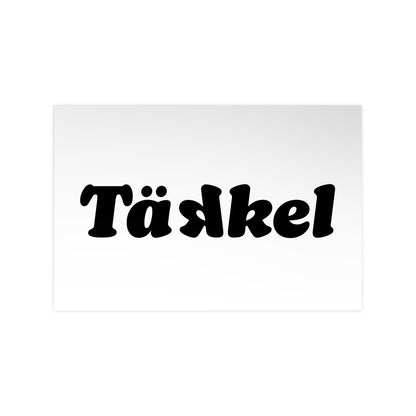 TÄKKEL Poster – Bold Football Statement Design