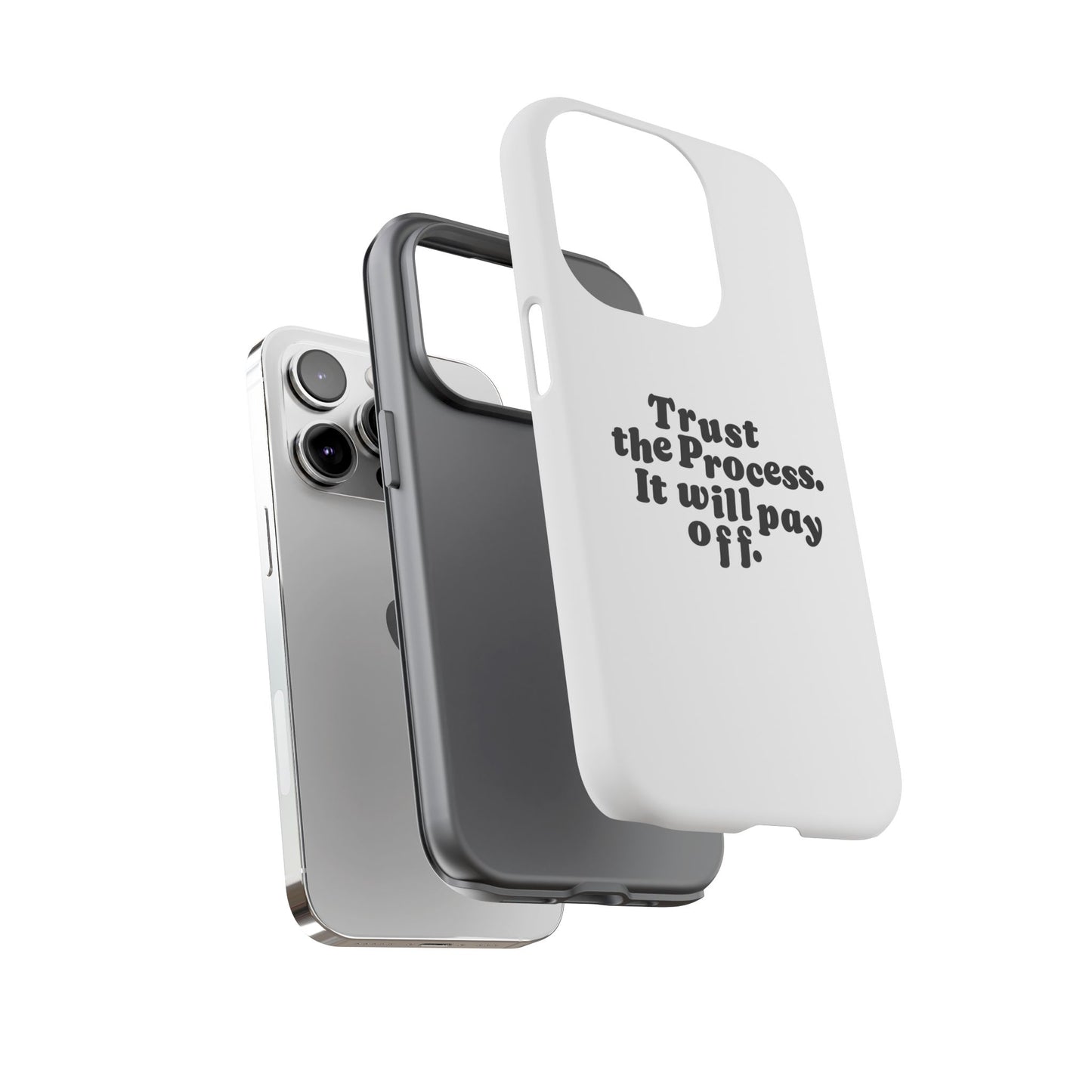 Trust harder Hard Case Weiß iPhone