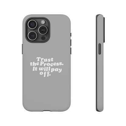 Trust harder Hard Case Grau iPhone