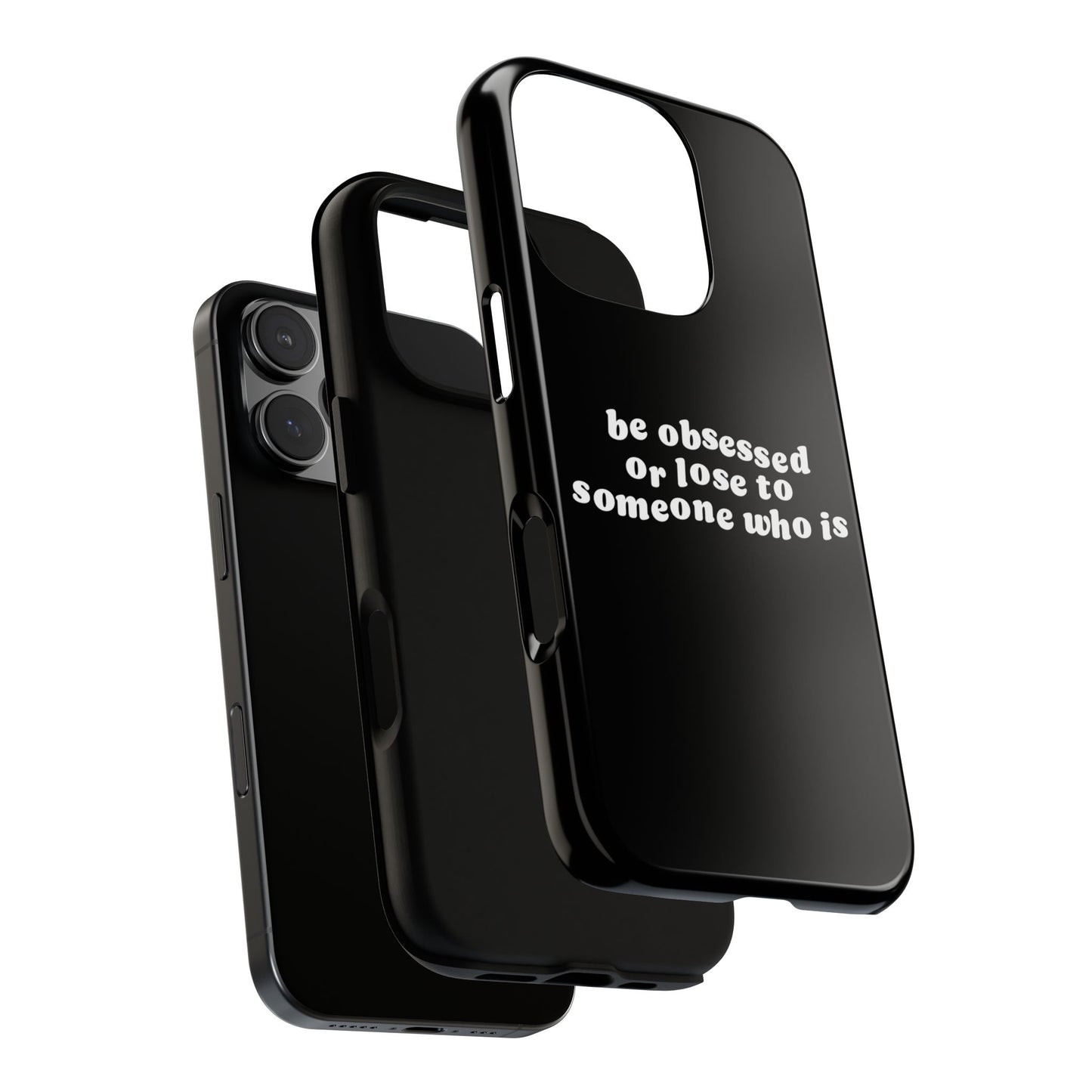 Be Obsessed Hard Case Schwarz iPhone