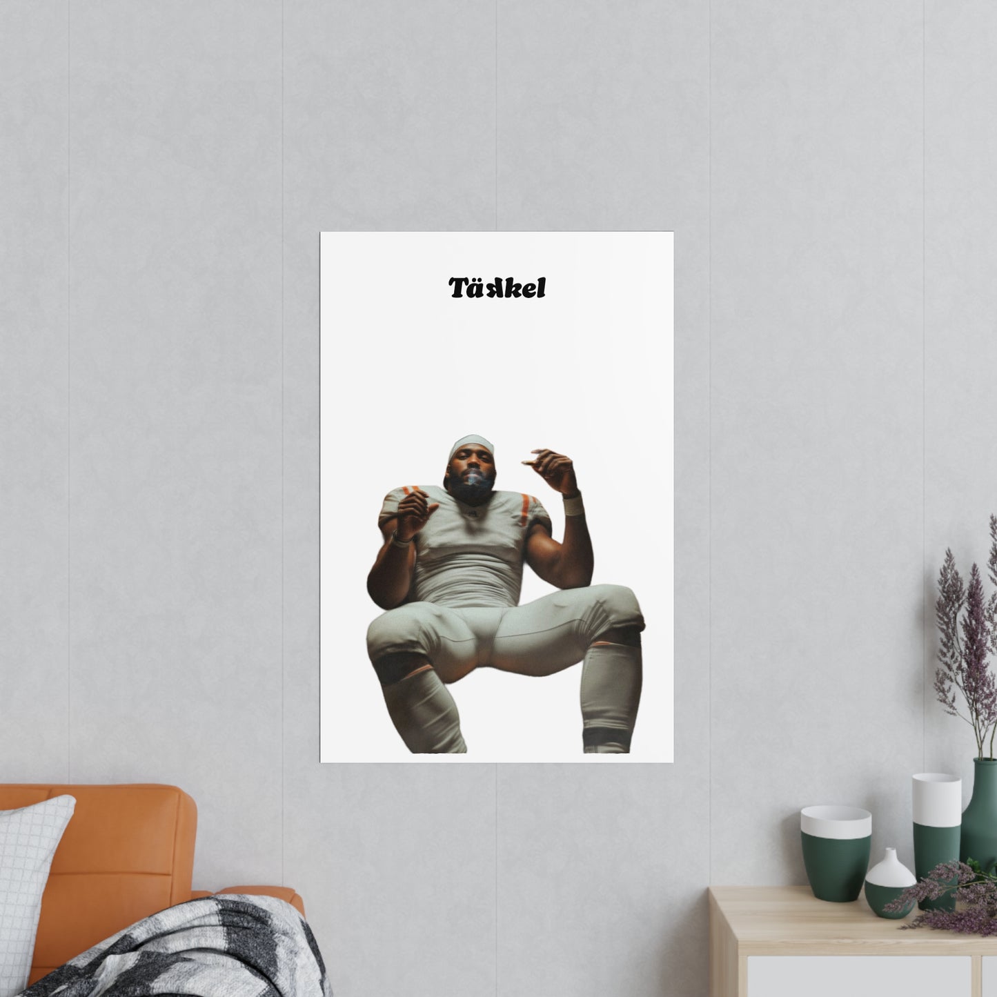 TÄKKEL Poster – Football Player Power Design