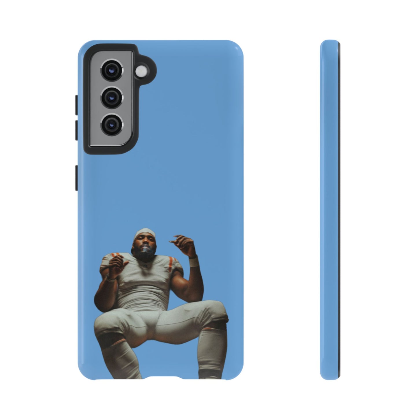 Who´s gonna smoke Hard Case Babyblau Samsung