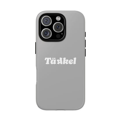 TÄKKEL Classic Hard Case Grau iPhone
