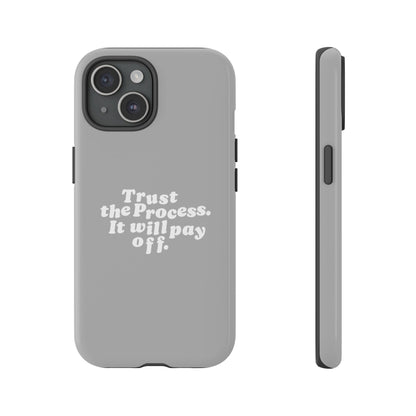 Trust harder Hard Case Grau iPhone