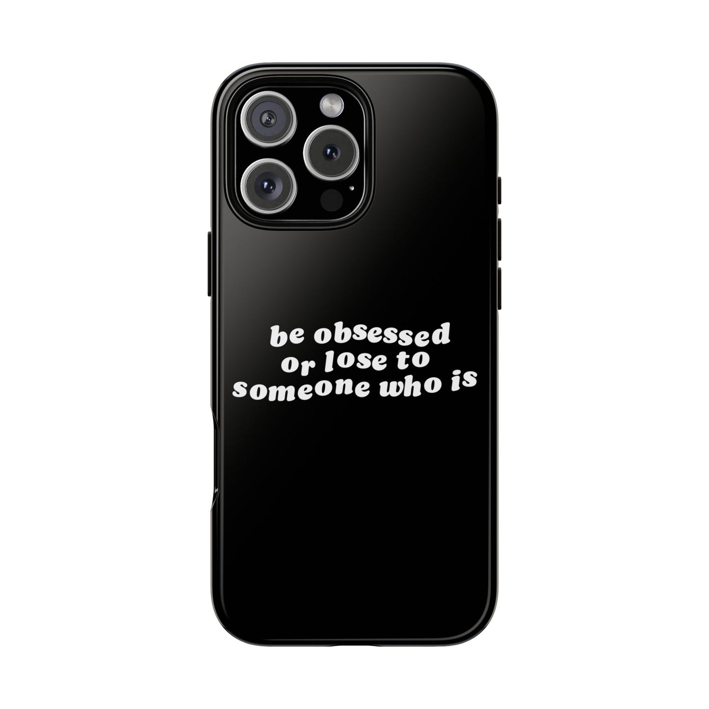 Be Obsessed Hard Case Schwarz iPhone