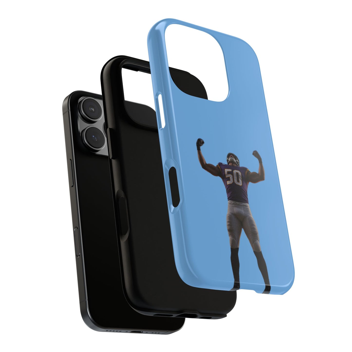 Never Enough Hard Case Babyblau iPhone