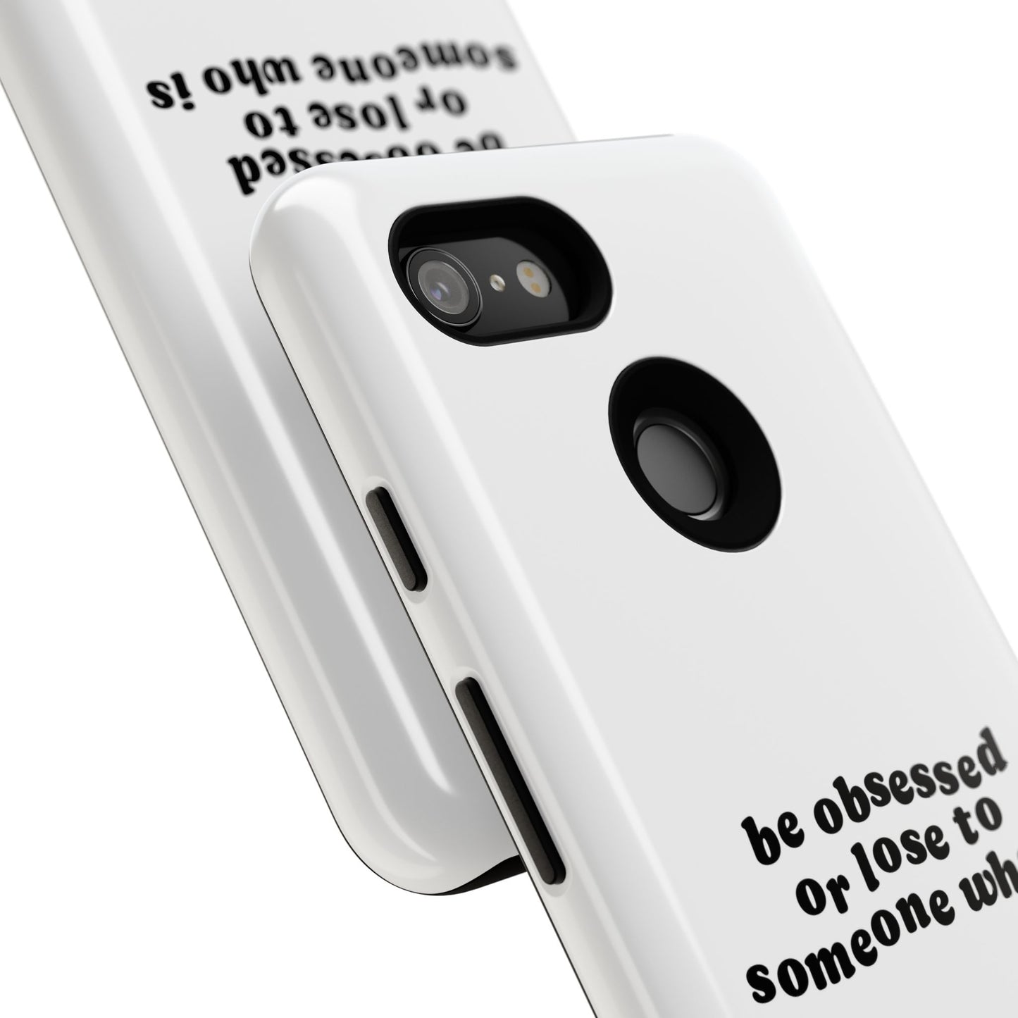 Too Obsessed Hard Case Weiß Google Pixel