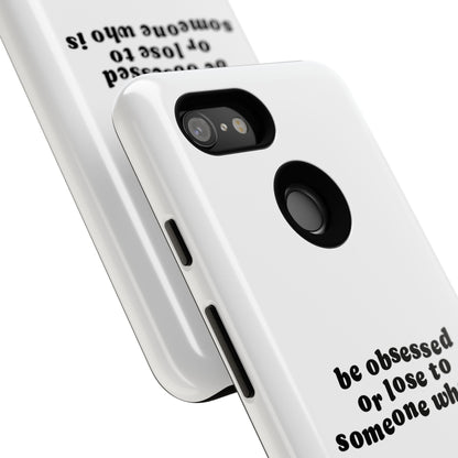 Too Obsessed Hard Case Weiß Google Pixel
