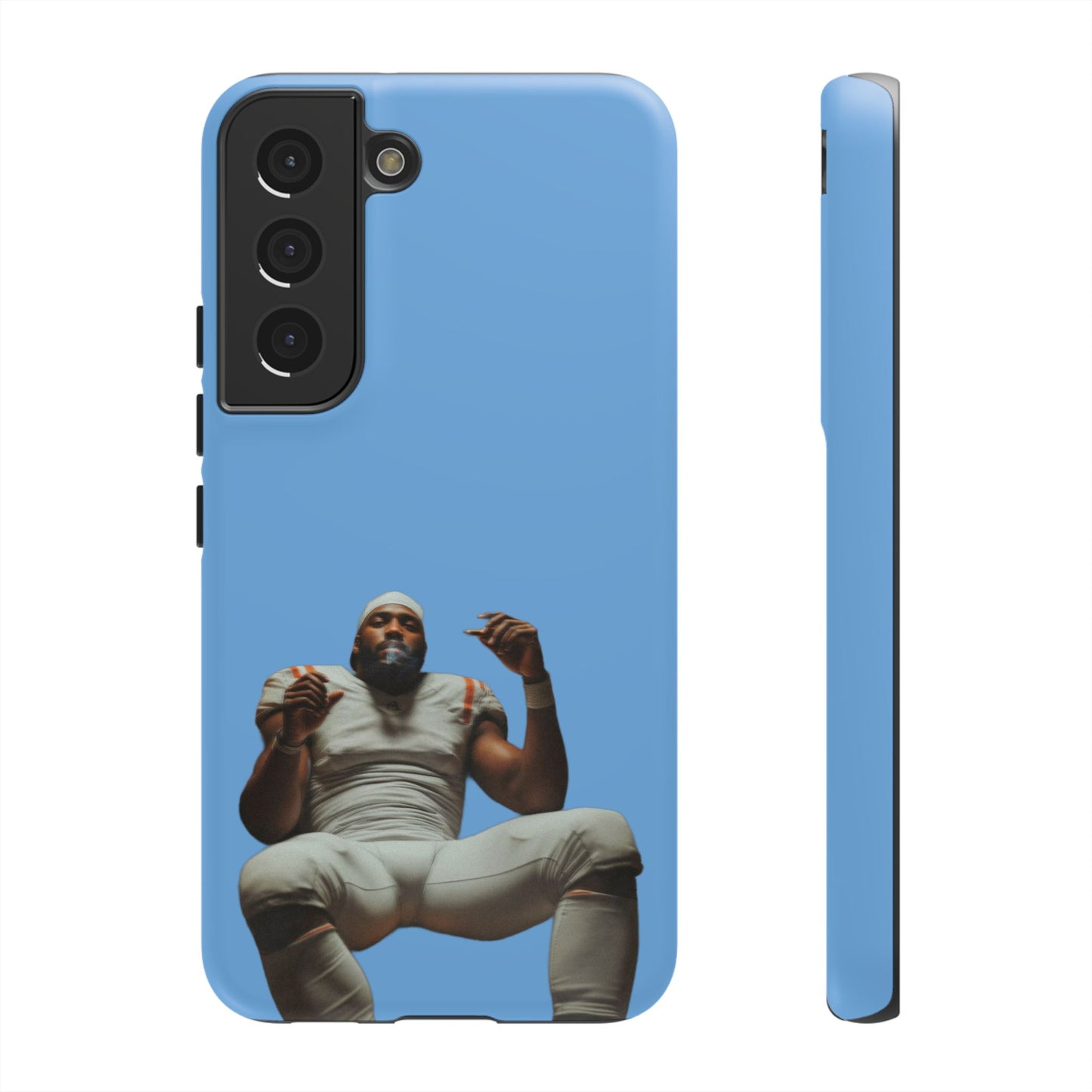 Who´s gonna smoke Hard Case Babyblau Samsung