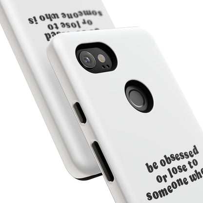 Too Obsessed Hard Case Weiß Google Pixel