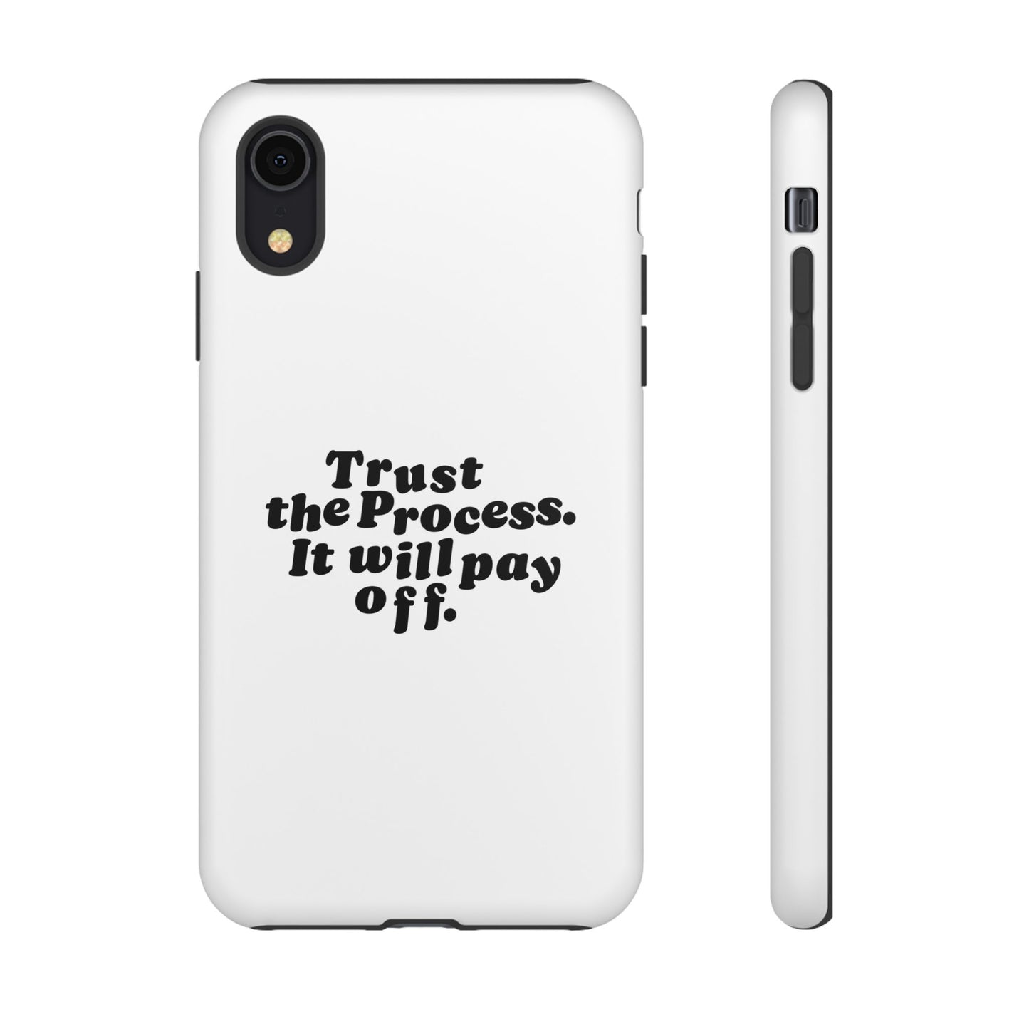 Trust harder Hard Case Weiß iPhone