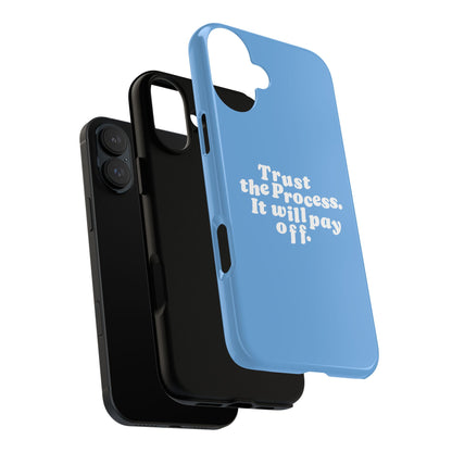 Trust harder Hard Case Babyblau iPhone