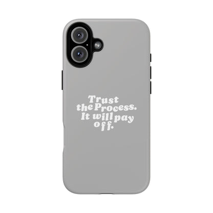 Trust harder Hard Case Grau iPhone