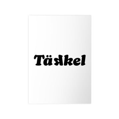 TÄKKEL Poster – Bold Football Statement Design