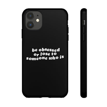 Be Obsessed Hard Case Schwarz iPhone