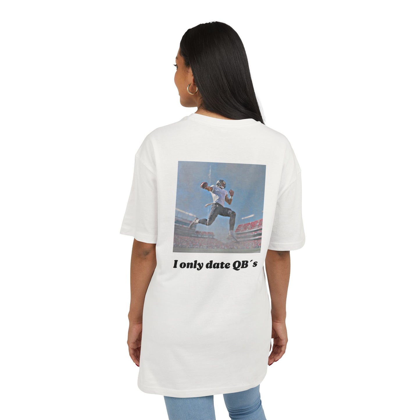 Unisex Heavy Oversize TEE I ONLY DATE QB`s
