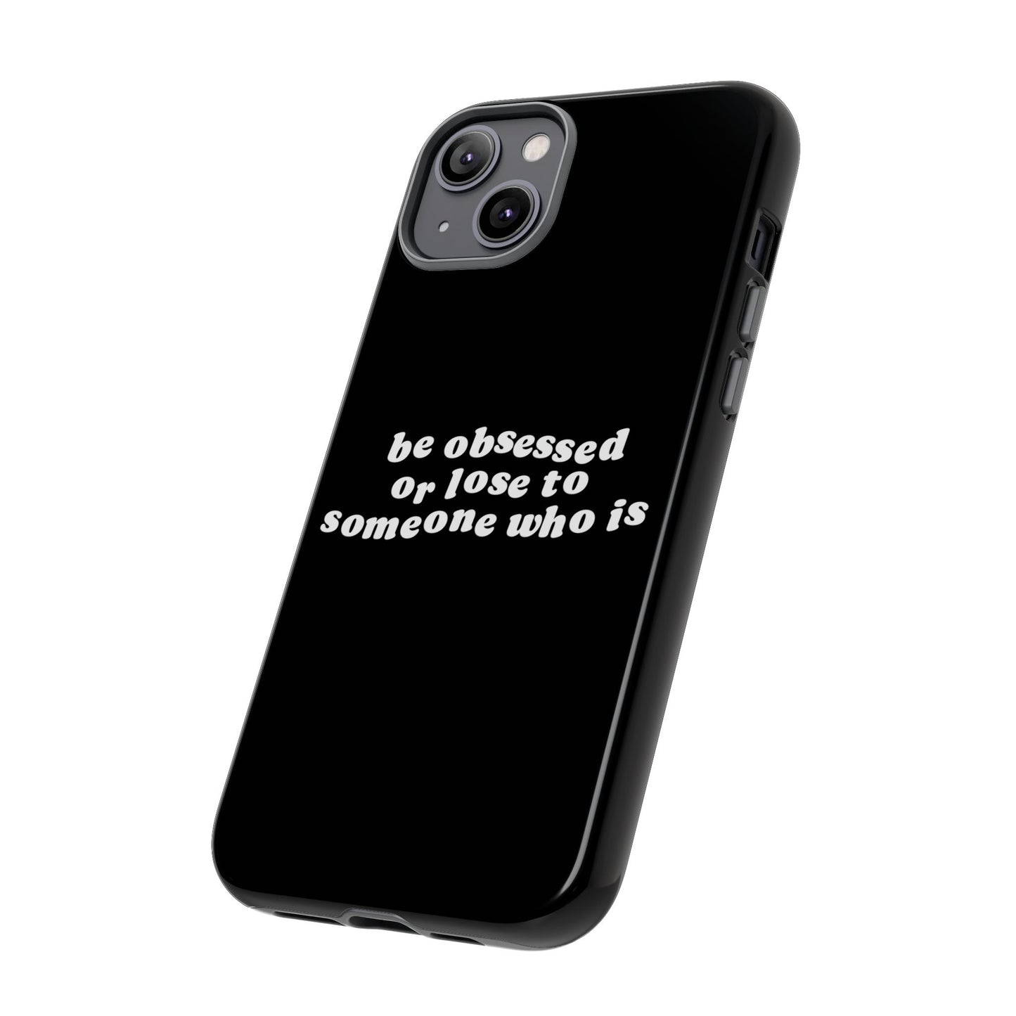 Be Obsessed Hard Case Schwarz iPhone