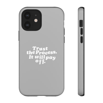 Trust harder Hard Case Grau iPhone