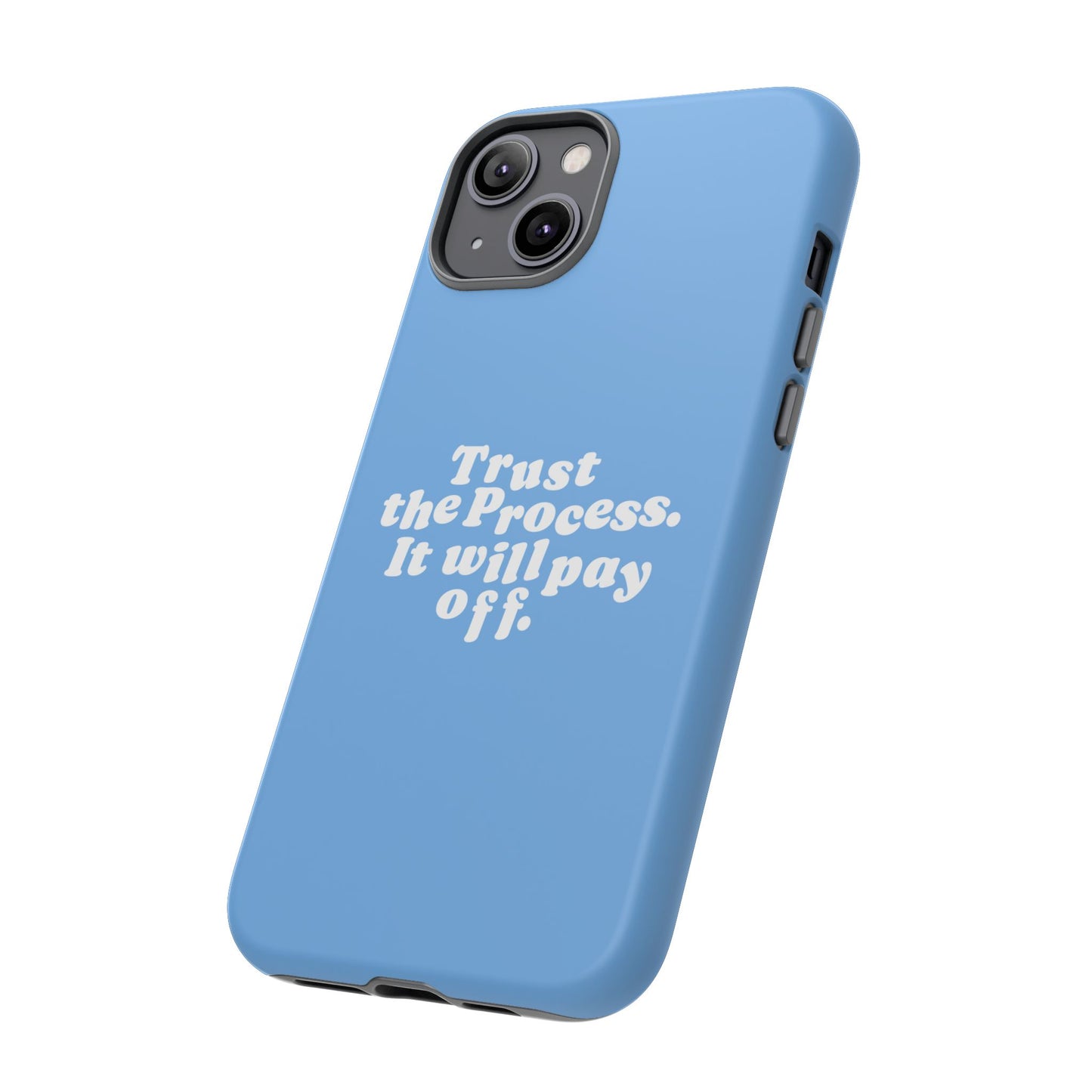 Trust harder Hard Case Babyblau iPhone