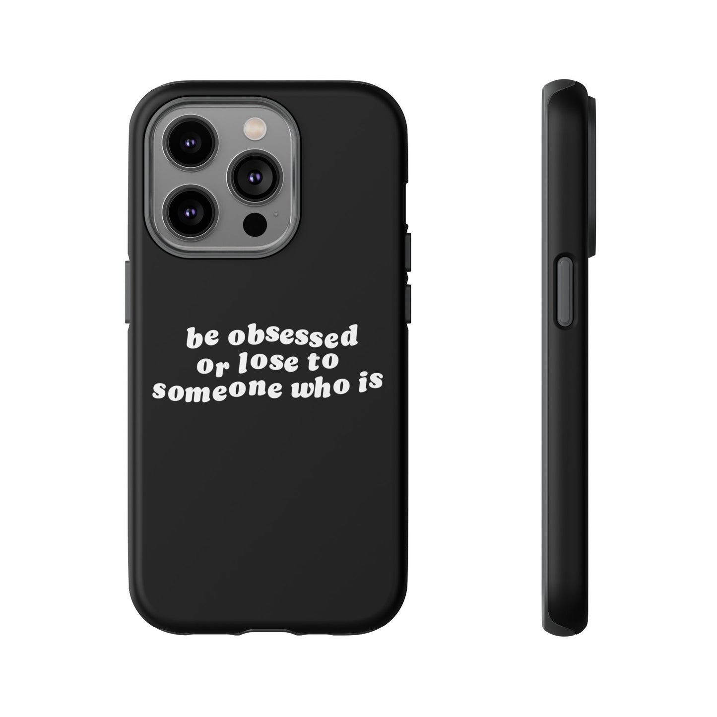 Be Obsessed Hard Case Schwarz iPhone