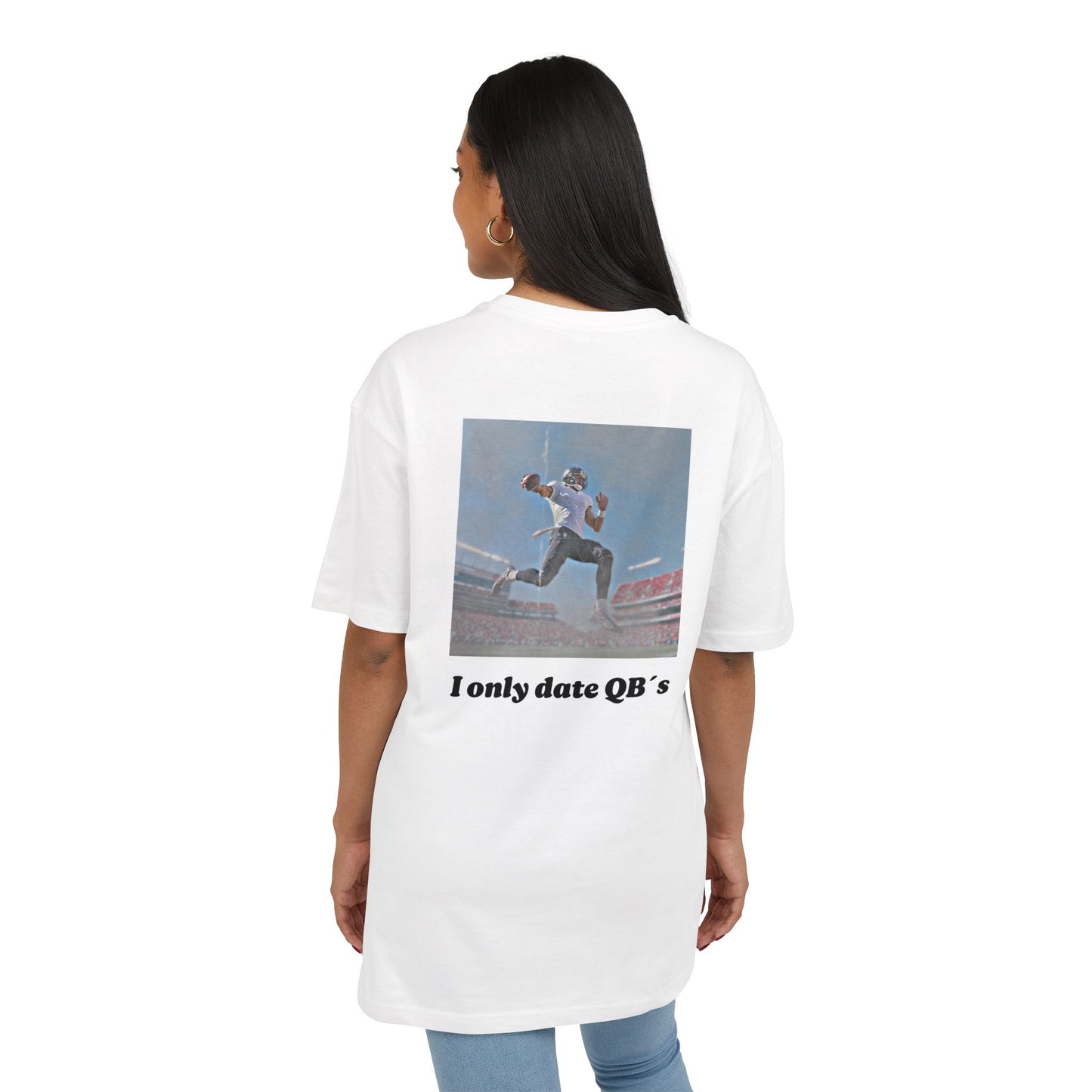 Unisex Heavy Oversize TEE I ONLY DATE QB`s