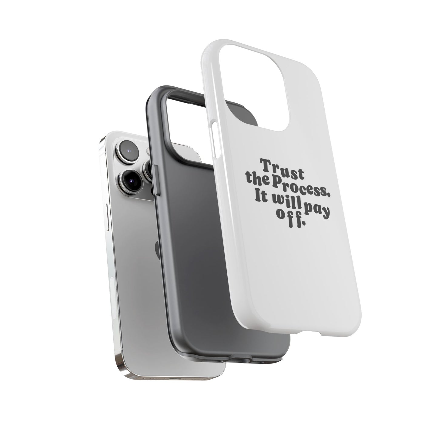 Trust harder Hard Case Weiß iPhone
