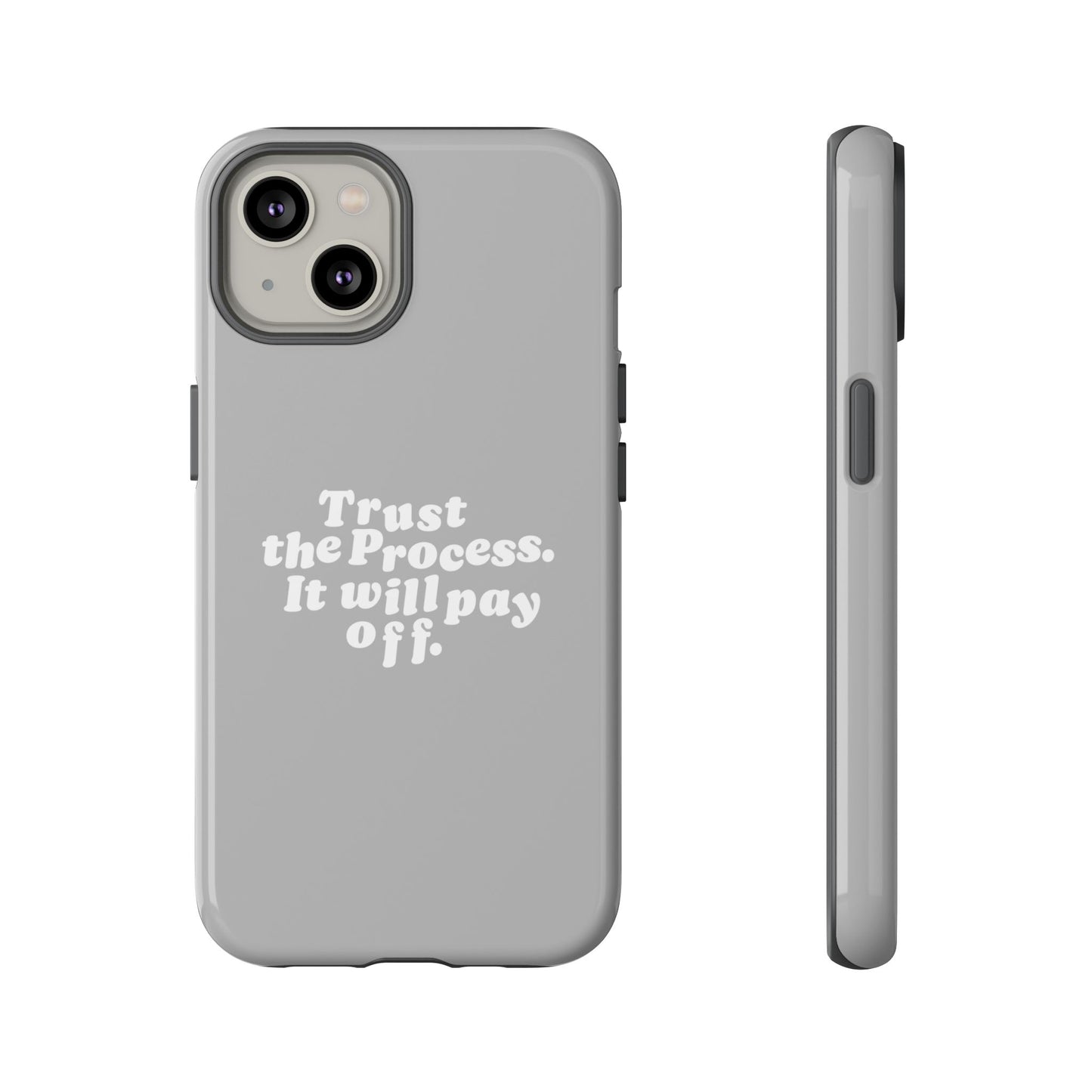 Trust harder Hard Case Grau iPhone