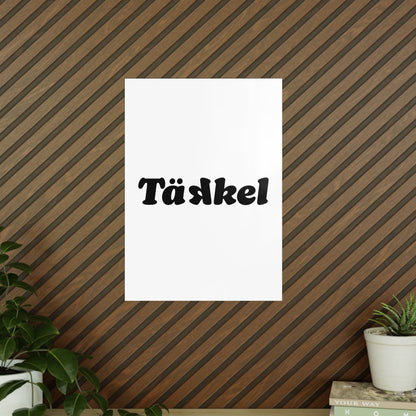 TÄKKEL Poster – Bold Football Statement Design