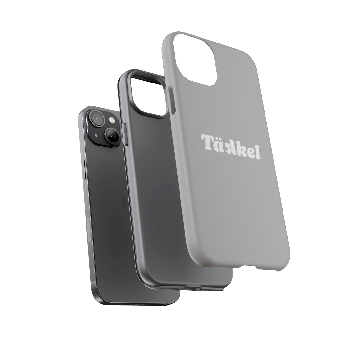 TÄKKEL Classic Hard Case Grau iPhone