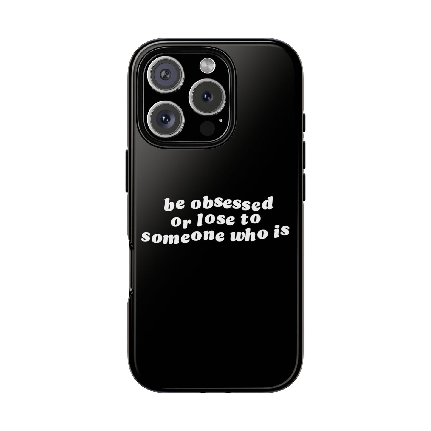 Be Obsessed Hard Case Schwarz iPhone