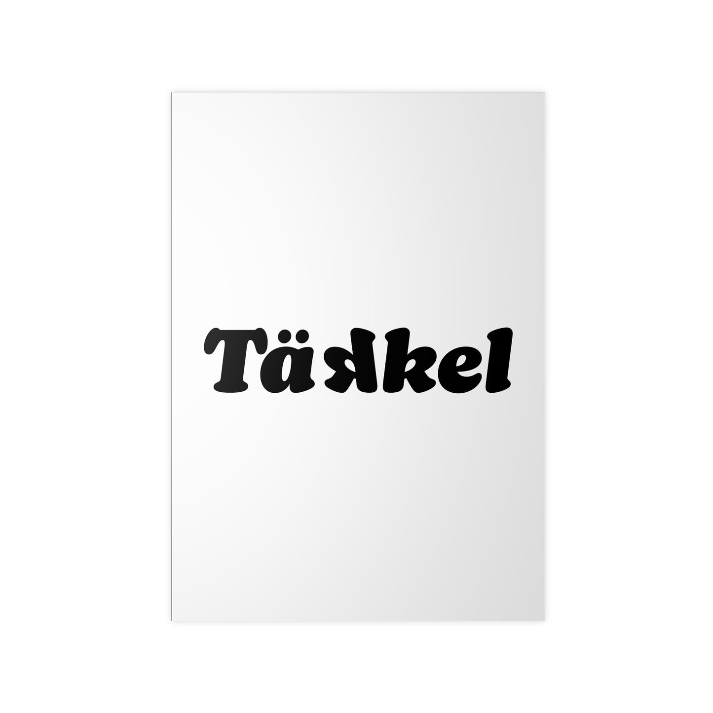 TÄKKEL Poster – Bold Football Statement Design