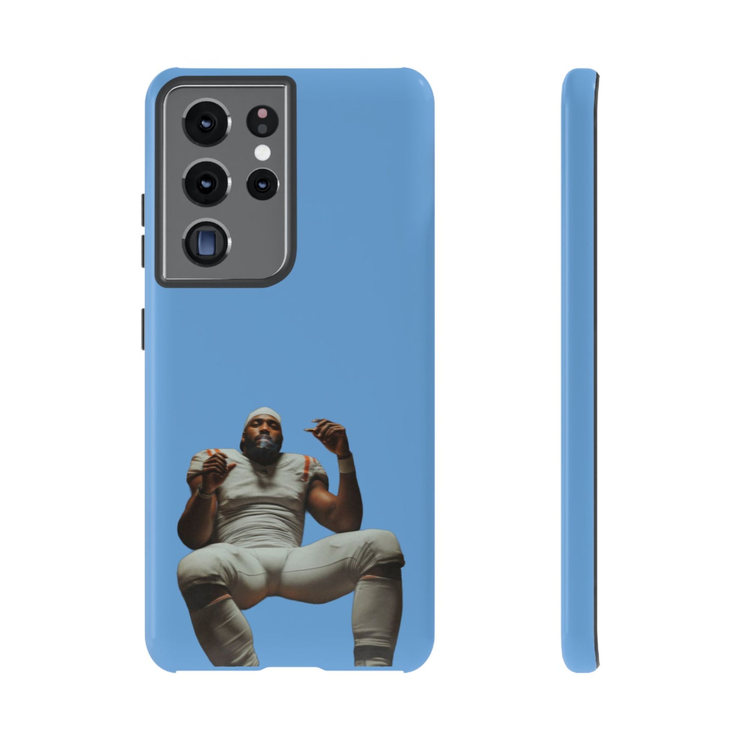 Who´s gonna smoke Hard Case Babyblau Samsung